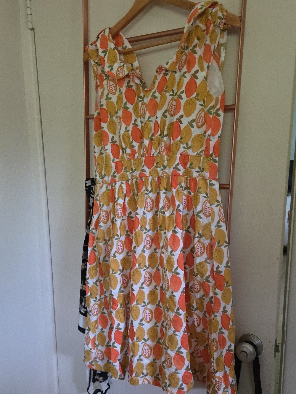 Emily And Fin Orange & Yellow Fruit-Print Summer Dress
